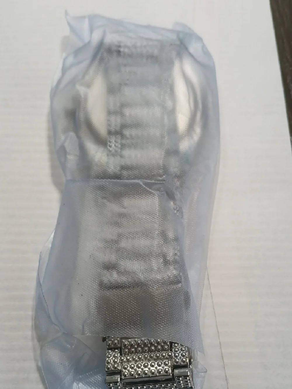 Silver Pavé Watch with Rainbow Crystal Bezel - Picture 5 of 5